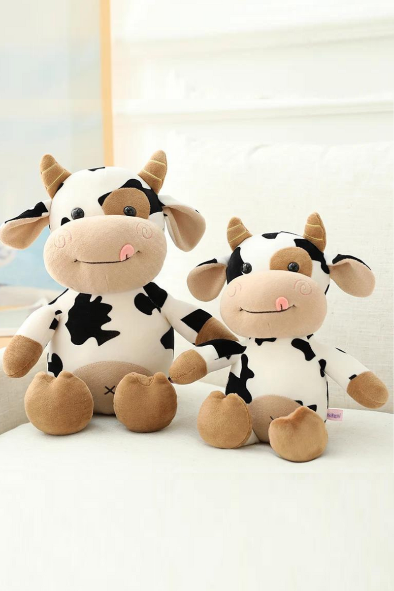Plush Cute Cattle Plush Stuffed Animals Cattle Soft Doll Toys Birthday Gift
