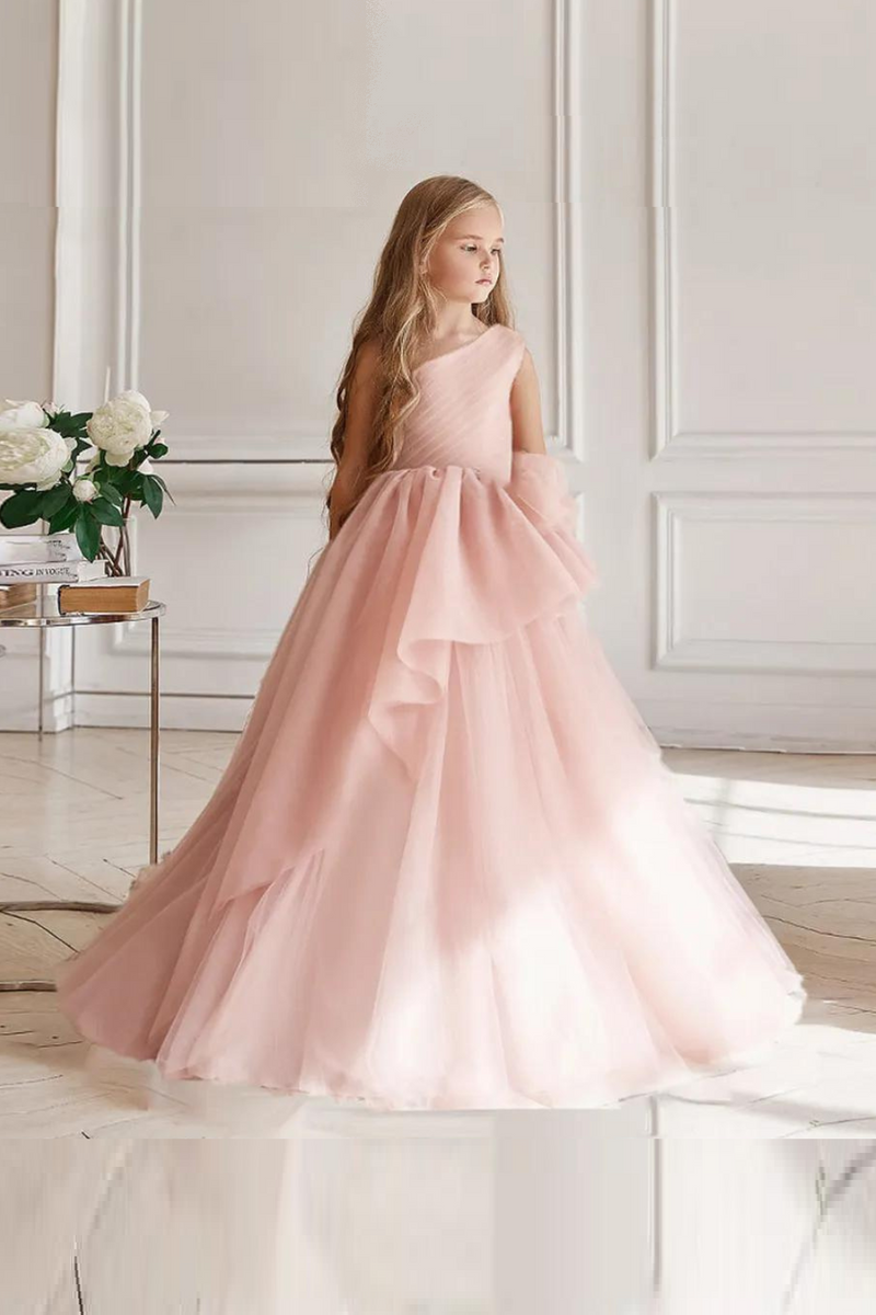 Teen Girls Bridesmaid Dresses for Wedding Elegant Luxury Party White Lace Princess Evening Dress Birthday Prom Gown
