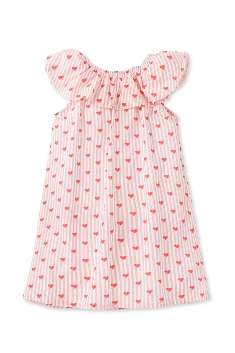 Children's Clothing Baby Girls Summer Kids Clothes Dress Holiday Cartoon Hearts Dresses