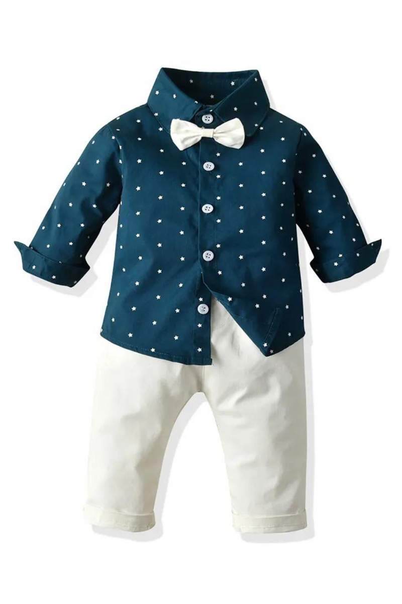 Boys Clothes Set Outfits  Formal Party Top Pants Kids Costume Children'S Wear Casual Clothing Suits