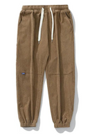 Autumn Thickened Corduroy Overalls Casual Pants Men's Autumn Joker Nine-point Leggings