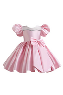 Baby Girl Princess Dress Puff Sleeve Infant Toddler Party Pageant Birthday Baptism Frocks