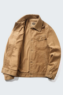 Men's Corduroy Jackets Male Outerwear Solid Oversized Retro Casual Jacket Coat Men Clothing Coats