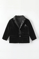 Gentleman Suit Jacket for Boys Kids Elegant British Style Lounge Coat Children Host Men's Clothing Outfit