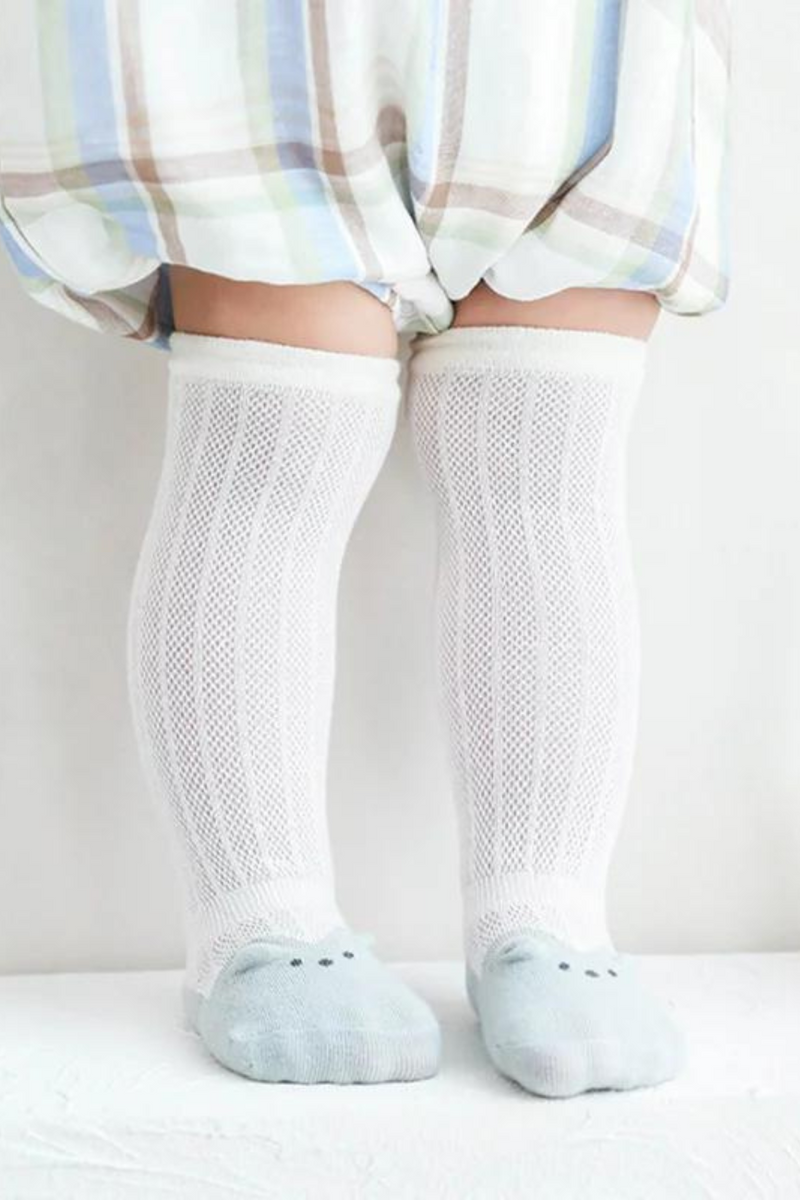 0-3Years Summer Girls Sock Cotton Knee High Socks For Girls Soft Breathable Newborn Baby Boys Mesh Sock Long Children Sock