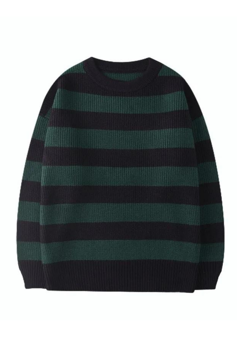 Streetwear Striped Sweater Vintage Knitted Sweater Pullovers Tate Langdon Sweater Same Style
