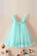 Baby Girl Princess Strap Flower Tutu Dress Infant Toddler Child Summer Dance Birthday Baby Clothes 1-7Y