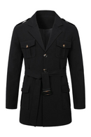 Clothing Men Autumn and Winter Casual Jackets Male Slim Fit Long Lapel Trench Coats