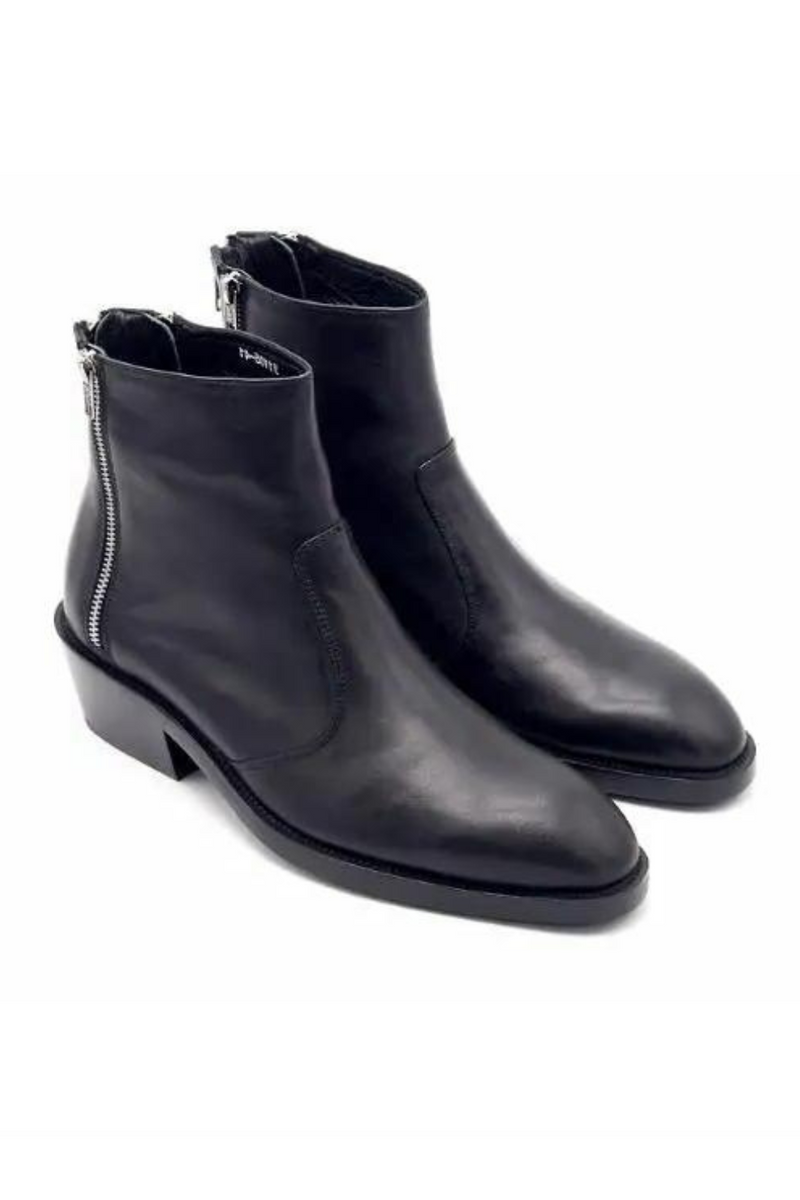 Genuine Leather black dress Shoes Style Men Three-layer zipper boots top selling boots Winter men