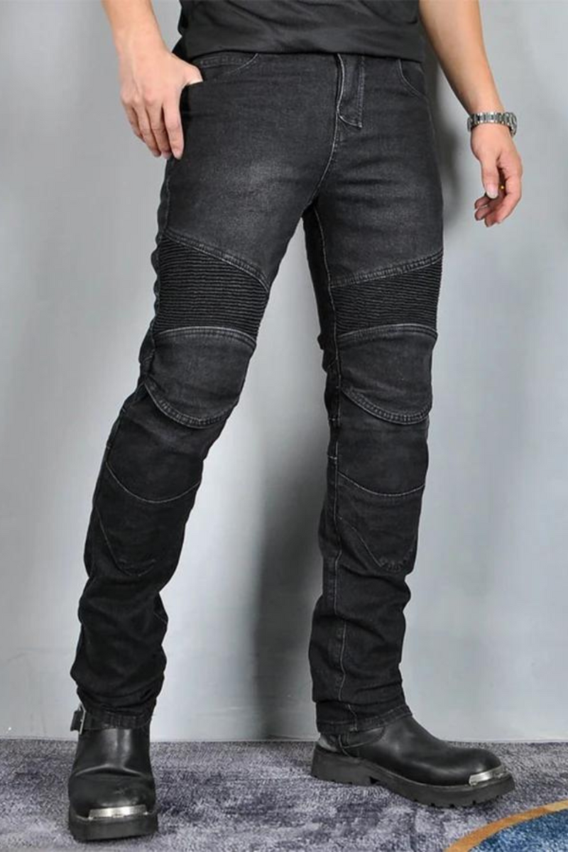 Motorcycle Men Jeans Protective Motocross Trousers