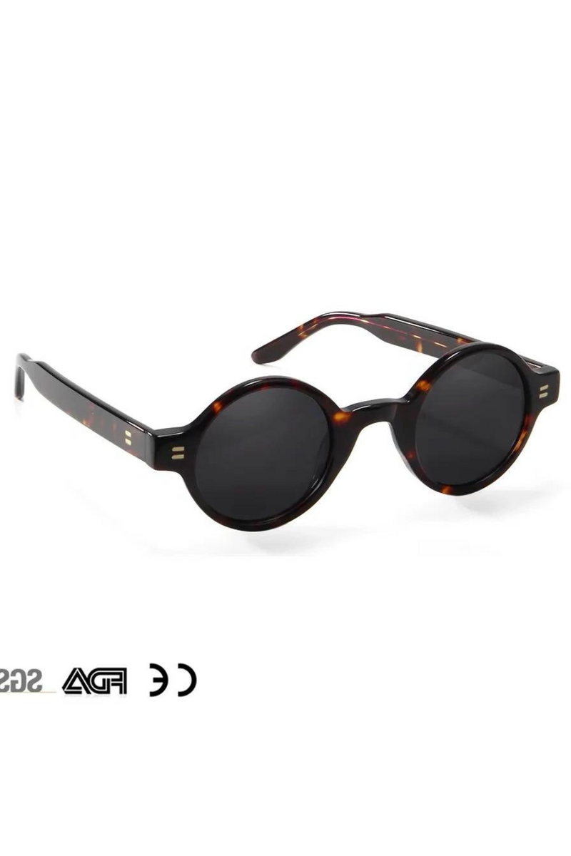 Vintage Round Sunglasses Men Polarized Designer Steampunk Sun Glasses For Women Acetate Lentes UV400