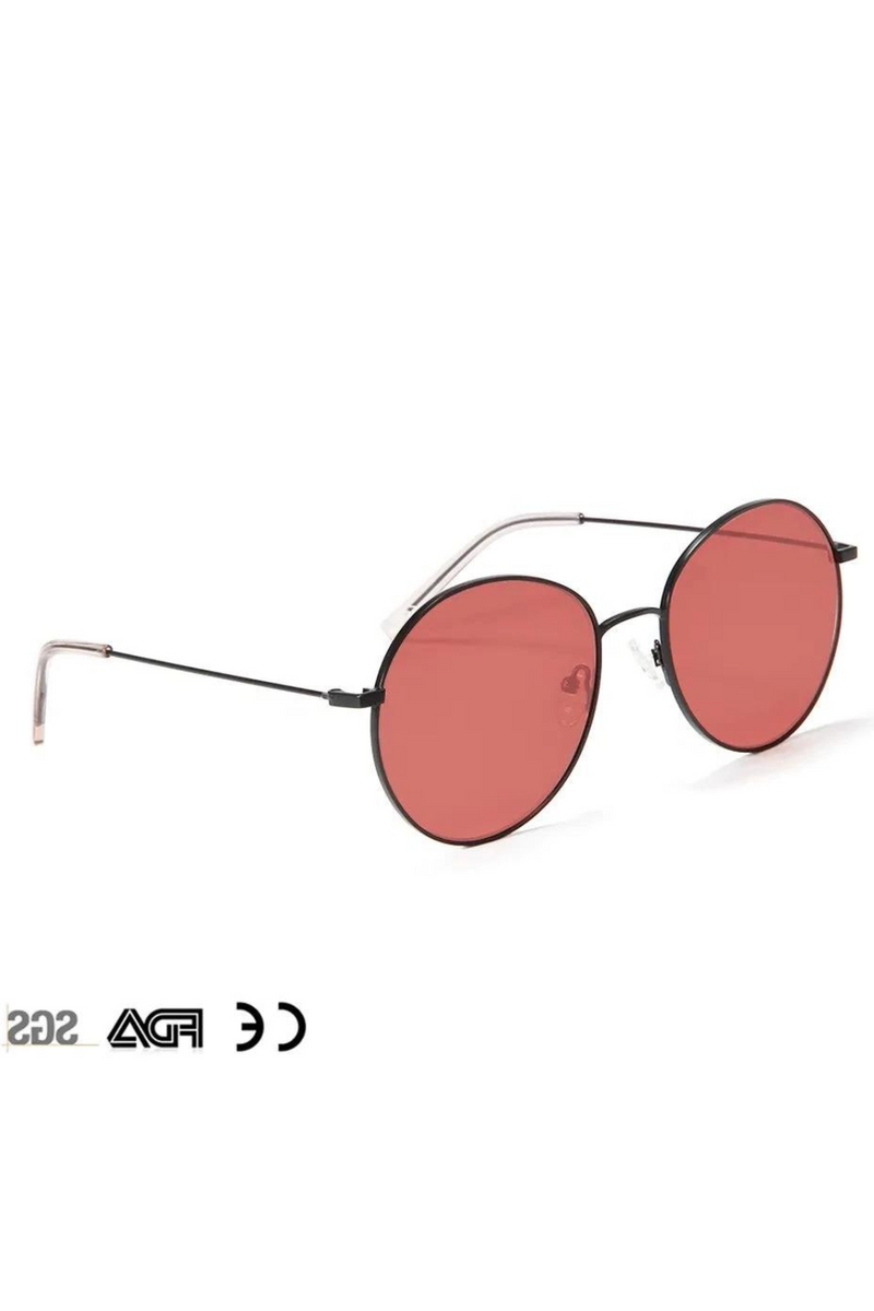 Big Round Women Sunglasses Red Yellow Lens Designer Men Oversized Oval Sun Glasses Female