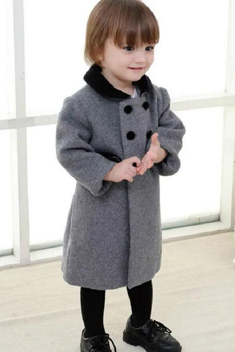 Winter Spanish Children's Clothing Coat Double-sided Wool Jacket Toddler Boy Jacket Boys