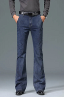 Denim Flared Jeans For Male Flare Pants Men Leg Fit Classic Jeans Male Straight Pants Trousers