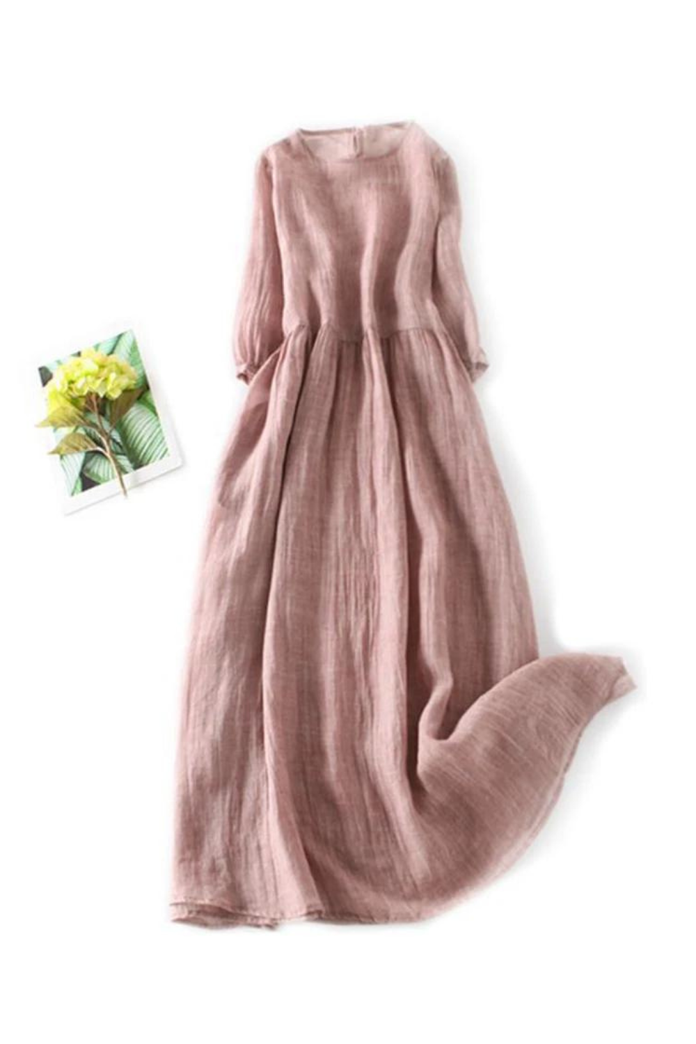 Elegant Dresses Literature Casual Loose Maxi Party Dresses Cotton Blen