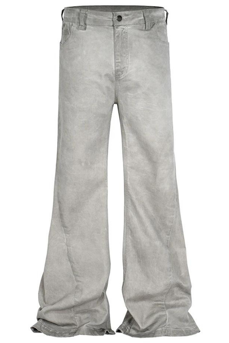 Vintage Flared Jeans Men Luxury Designer Retro Denim Pants Slim Flare Jeans Trousers