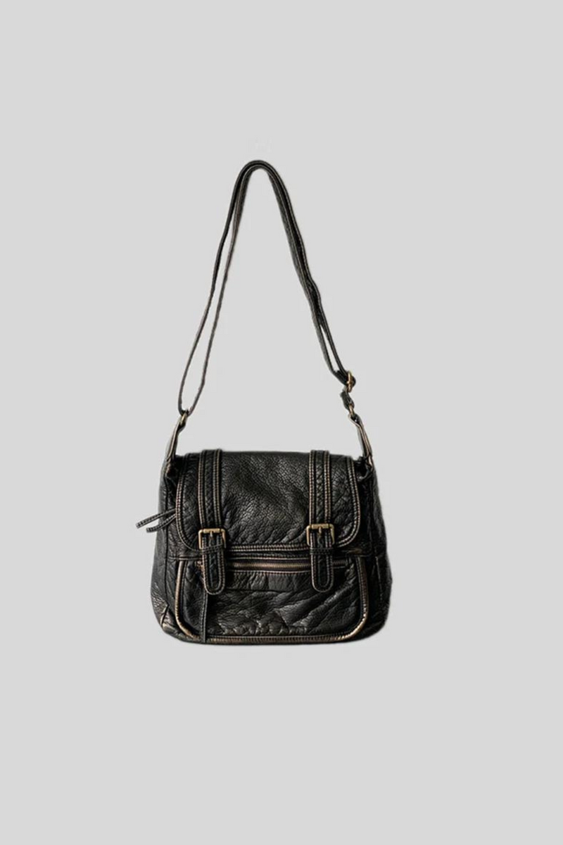 Bag for Women Vintage Shoulder Bag Crossbody Bag Soft Large Capacity Motorcycle Bag Leather Purse
