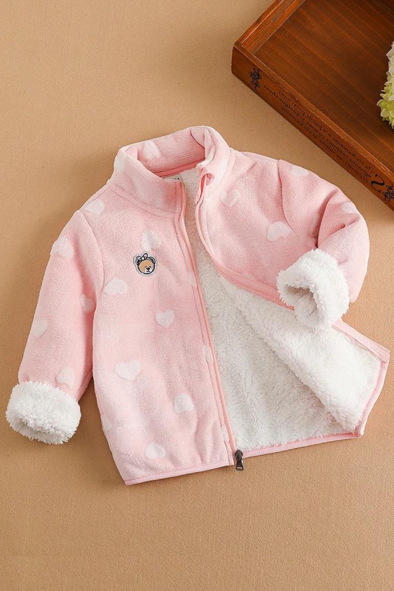 Kids Girls Jacket Autumn Winter Warm Coat For Baby Girls Cute Outwear Children's Clothing
