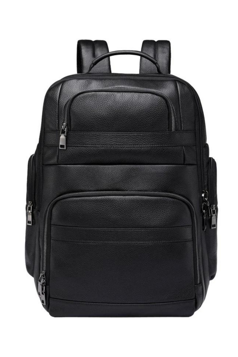 Soft Genuine Leather Backpack Fit Laptop Daypack Male Travel Backpack