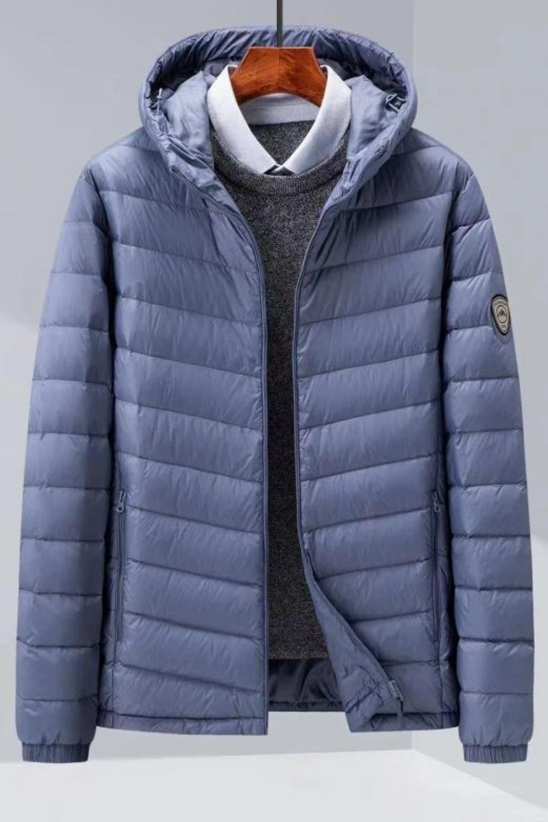 Duck Down Light and Handsome Trend Autumn and Winter Stand Collar Short Down Jacket