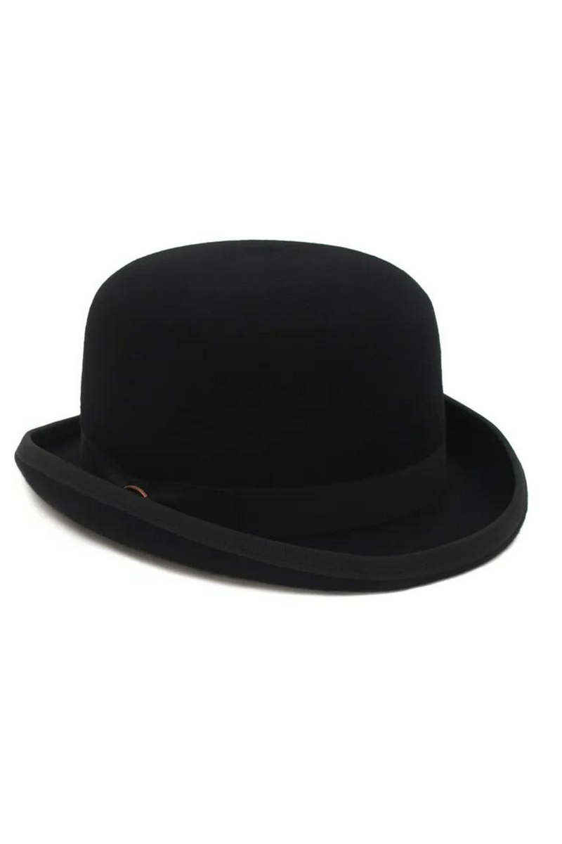 Wool Felt Derby Bowler Hat For Men Women Satin Lined Party Formal Fedora Costume Magician Hat