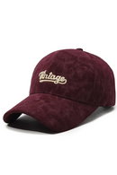 Corduroy Baseball Cap For Men American Street Letter Hip Hop Caps Travel Hats