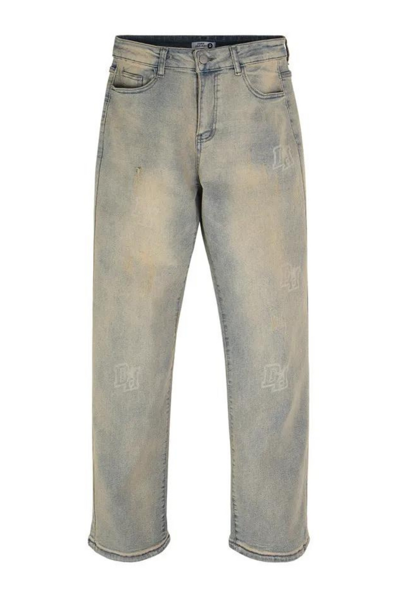 Vintage Jeans Denim Pants Men Straight Trousers Streetwear Retro