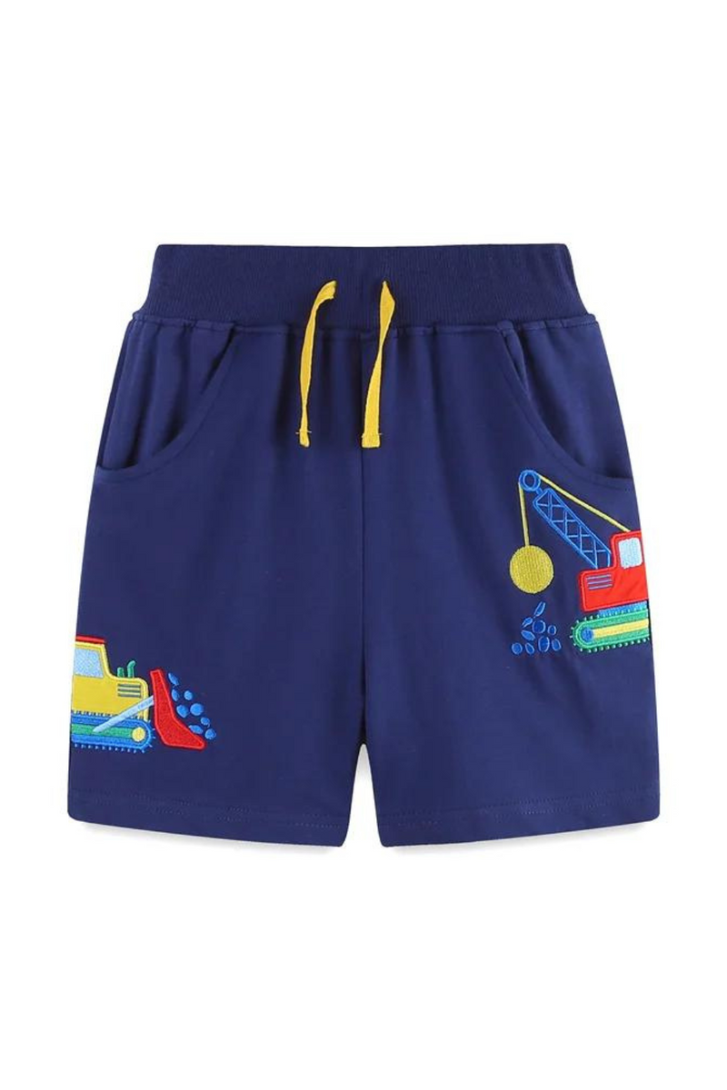 Boys Girls Shorts For Girls  Drawstring  Applique Kids Trousers Pants Baby Clothes