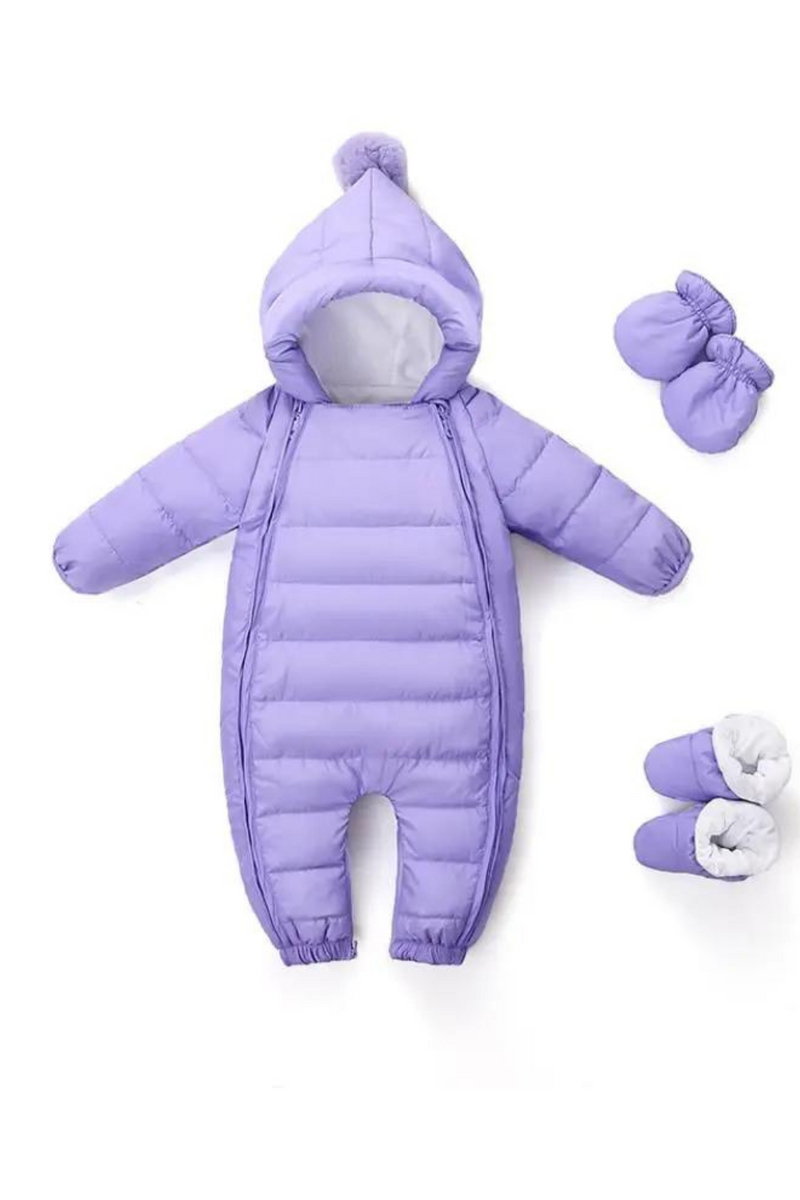 Winter Baby Romper Infant Outdoors Jumpsuit Hooded Thicker Warm Down Jacket For Boys Girls