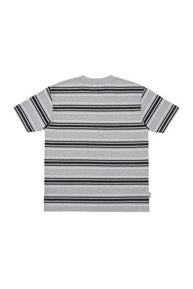 Summer Regular Fit T-shirts Men Fabric Cool Feeling Striped Running Workout Breathable Tops