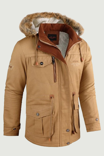 Parkas for Men Nature Hike Lightweight Padded Jackets Sweatshirt With Zipper Coats Hooded Winter Men's Sweat-shirt Coat