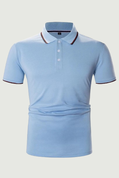 Solid Polo Shirt Men Short Sleeve Plain Casual Business Basic Polo Shirts Male Tops