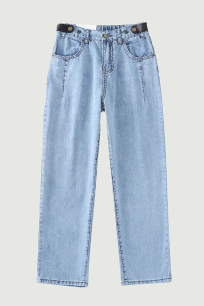 Women's Spring Autumn Demin Long Pants Streetwear Casual Jeans Trousers