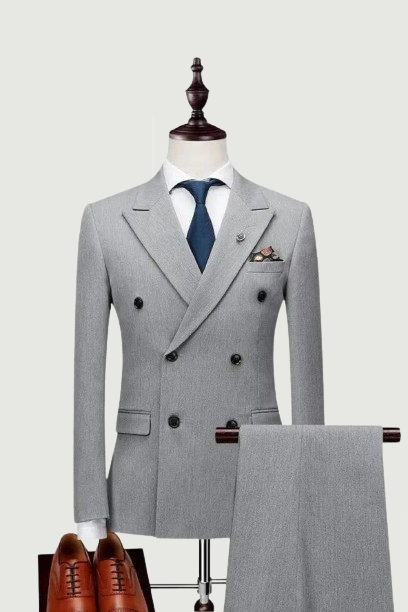 Double Breasted Latest Coat Pant Designs Suit Men Slim Fit Wedding Suits for Men