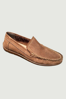 Breathable Hollow Out Genuine Leather Loafers Summer Mens Footwear Comfortable Soft Bottom Casual Shoes Men Slip-On Flat Shoes