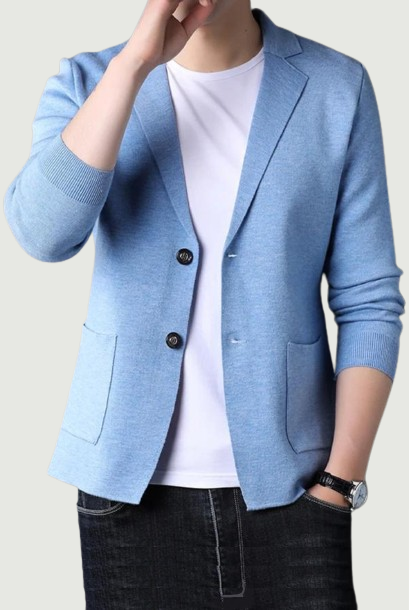 Wool Men's Knit Single Cardigan Coat Spring Classic Knitted Jacket suit knitted sweater