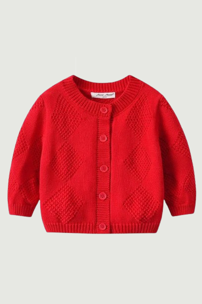 Baby Girls Knitted Sweater Cardigan Children Clothes Kids Knitting Rompers Knit Coats Look Toddlers Knitwear Costumes Christmas