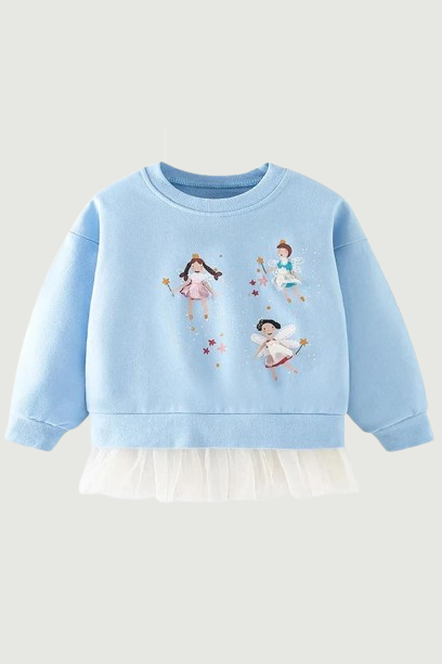 Autumn Kids Clothes Girls Sweatshirt Fairy Tops Cotton Kids Hoodies Children's Clothing