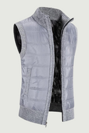 Autumn and Winter Men's Cotton Coat Warm Outer Wear Vest Cotton Vest Casual Sleeveless Jacket