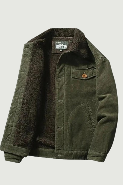 Corduroy Winter Jacket Men Windbreaker Thick Liner Military Coats Male Business Casual Outwear Bomber Jacket Men