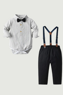 Bodysuit Set Toddler Autumn Spring Clothes Cotton Formal Wedding Costume
