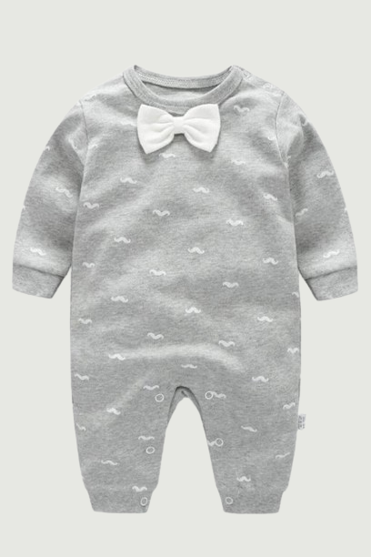 Handsome Baby Rompers Infant Newborn 0-18M Bow Romper Costume Cotton Tie Jumpsuit Clothes Gentleman Body Suit Baby Boys Clothing