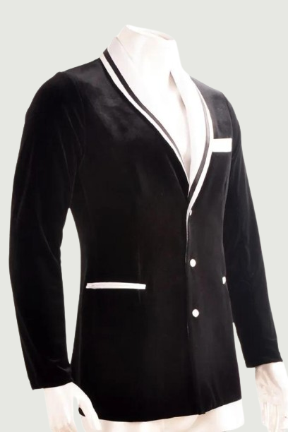 Men Standard Performances Clothes Long Sleeve Advanced Tuxedo Latin Ballroom