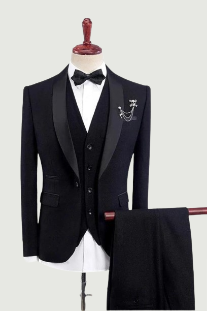 Wedding Suits for Men Burgundy Black Blue Khaki Groom Wedding Suit Slim Fit Shawl Collar Prom Suits