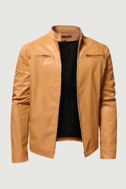 Leather Jacket Thicken Leather Coat Male Sport Locomotive Clothing Man Business Gentleman Jacket