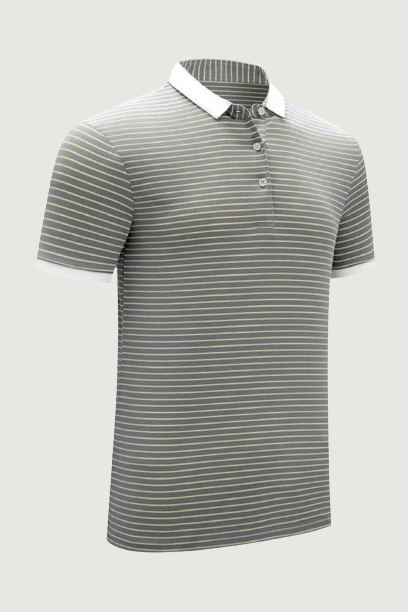 Summer Cotton Striped Polo Shirt Men Casual Short Sleeve Polo Shirt Mens Brand Clothing