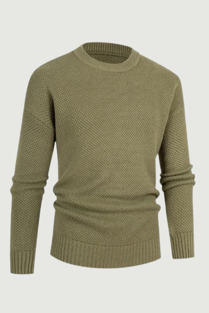 Men's Casual Classic O-neck Pullovers Men Solid England Style Knitted Sweater