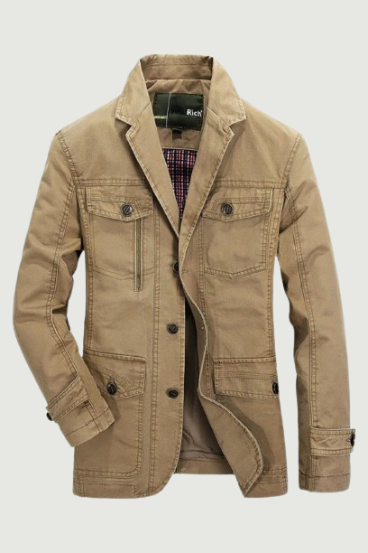 Military Blazer Spring Autumn Cotton Casual Blazer Suit Jacket Blazers