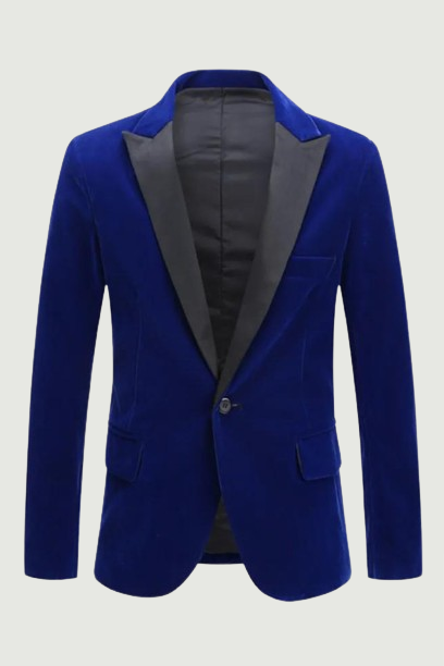 Men's Trend Velvet Groom Tuxedo Slim Fit Wedding Party Dress Business Casual Suit Jacket Banquet Single Blazers Coat