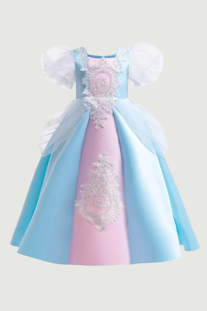 Princess Girls Dresses Wedding Puff Sleeve Hot Selling Birthday Costume Kids Party Dress Frocks
